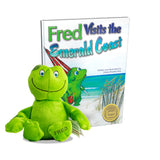 Fred Visits the Emerald Coast Book + Plush Fred the Frog
