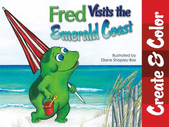 Fred Visits the Emerald Coast Create Color book