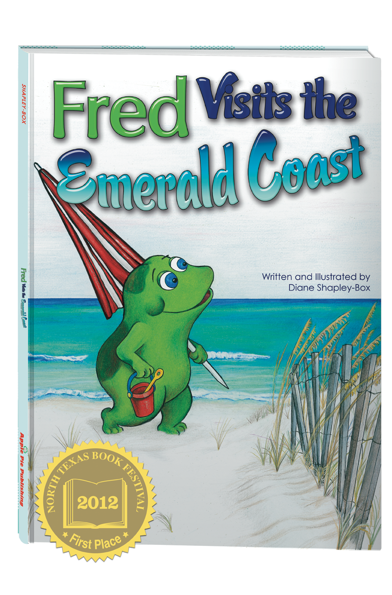 Fred Visits the Emerald Coast Book + Plush Fred the Frog – Apple