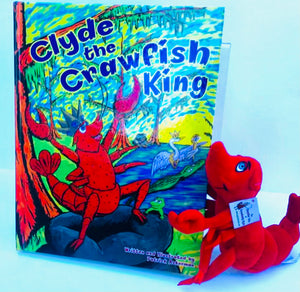 Clyde the Crawfish King with Plush animal