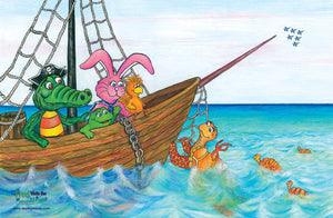 Fred Visits the Emerald Coast Place Mat (Front)